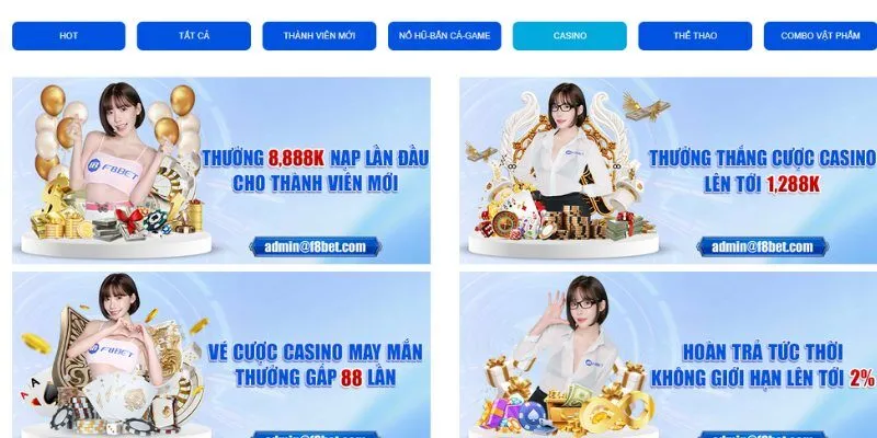 Khuyến mãi sảnh Casino